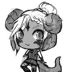 Chibi with puffed cheeks